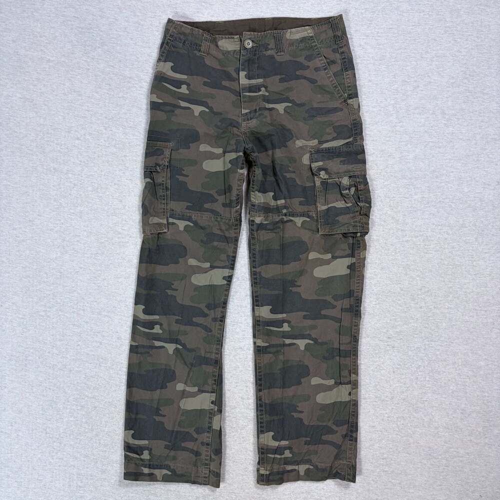 Vintage Camouflage Cargo Trousers Pants Talon Zipper